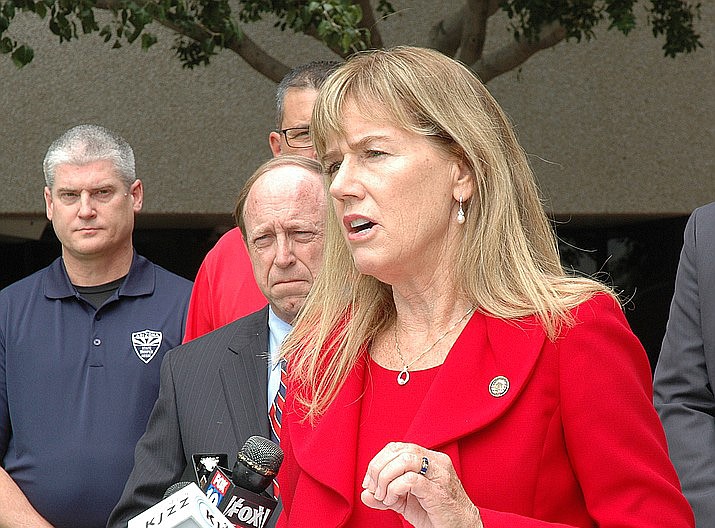 Yavapai County Attorney Sheila Polk. The Yavapai County Attorney’s Office has been awarded $10,000 from the Arizona Governor’s Office of Highway Safety to support the upcoming 3rd Annual Arizona Drug Summit. (Howard Fischer/Capitol Media Services, file)