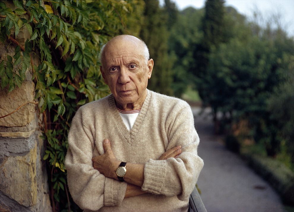 This 1966 photo by Tony Vaccaro, shows artist Pablo Picasso in Mougins, France. Vaccaro, 97, was thrown into WWII with the 83rd Infantry division which fought, like Charles Shay, in Normandy, and then came to Schmetz's doorstep for the Battle of the Bulge. On top of his military gear, he also carried a camera, and became a fashion and celebrity photographer after the war. COVID-19 caught up with him last month. Like everything bad life threw at him, he shook it off, attributing his survival to plain "fortune." (Photo courtesy Tony Vaccaro via AP)