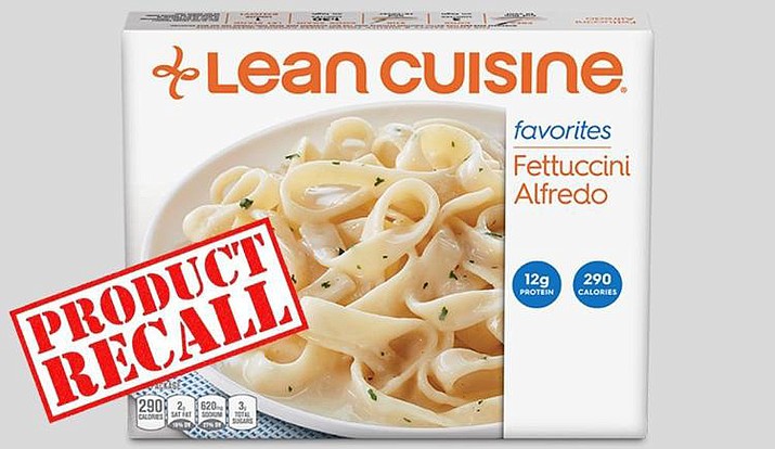 The recalled Lean Cuisine Fettuccini Alfredo is not supposed to contain chicken and chicken does not appear in the ingredients statement or on the label. (Nestle Prepared Foods Company)
