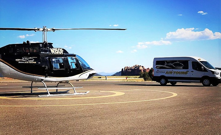 The City of Sedona, Yavapai County, Sedona Airport Authority, Keep Sedona Beautiful, Sedona Chamber of Commerce & Tourism, and helicopter operators Guidance Air and Sedona Air Tours have agreed to no-fly zones for helicopter tour operators in Sedona. Photo courtesy Sedona Chamber of Commerce & Tourism