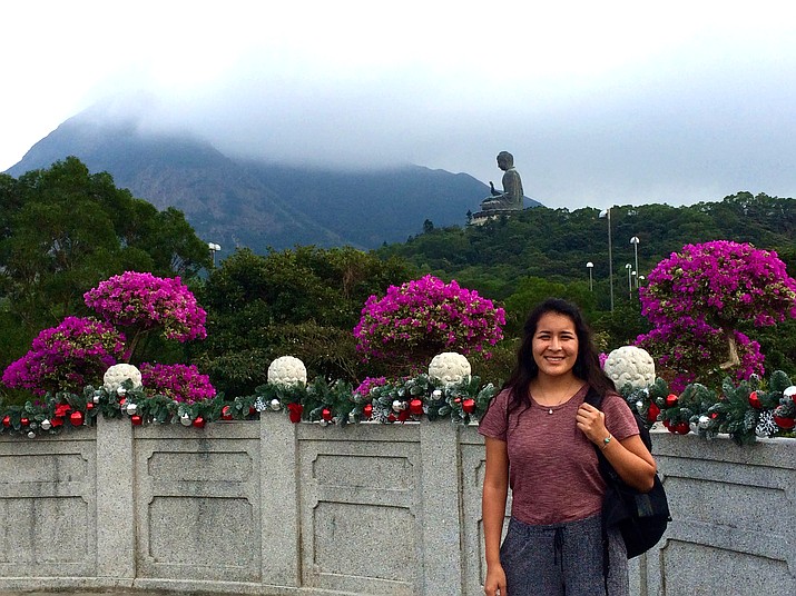 During her year abroad, recent NAU graduate Jayne Sandoval traveled to Hong Kong. (Photo courtesy of Northern Arizona University)