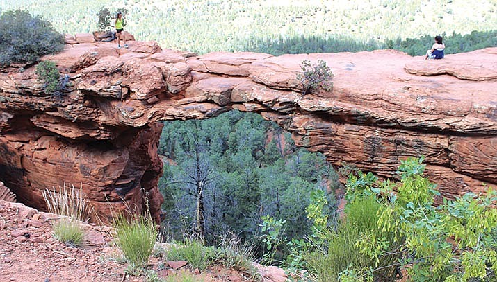 The Devil’s Bridge arch that signifies the end of your hike. As well as taking in the sights from both on the bridge and off to the side, you can enjoy more sights off into the distance of Red Rock Country. VVN/Greg Macafee