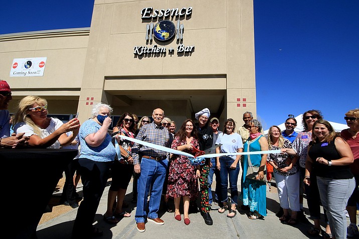 Essence Kitchen + Bar, Chino Valley’s newest seafood restaurant, had its grand opening with a ribbon-cutting ceremony on Monday, June 15. It is located in the Safeway shopping center at 1021 Hwy 89, Suite 104 in Chino Valley. (Town of Chino Valley. Facebook/Courtesy)