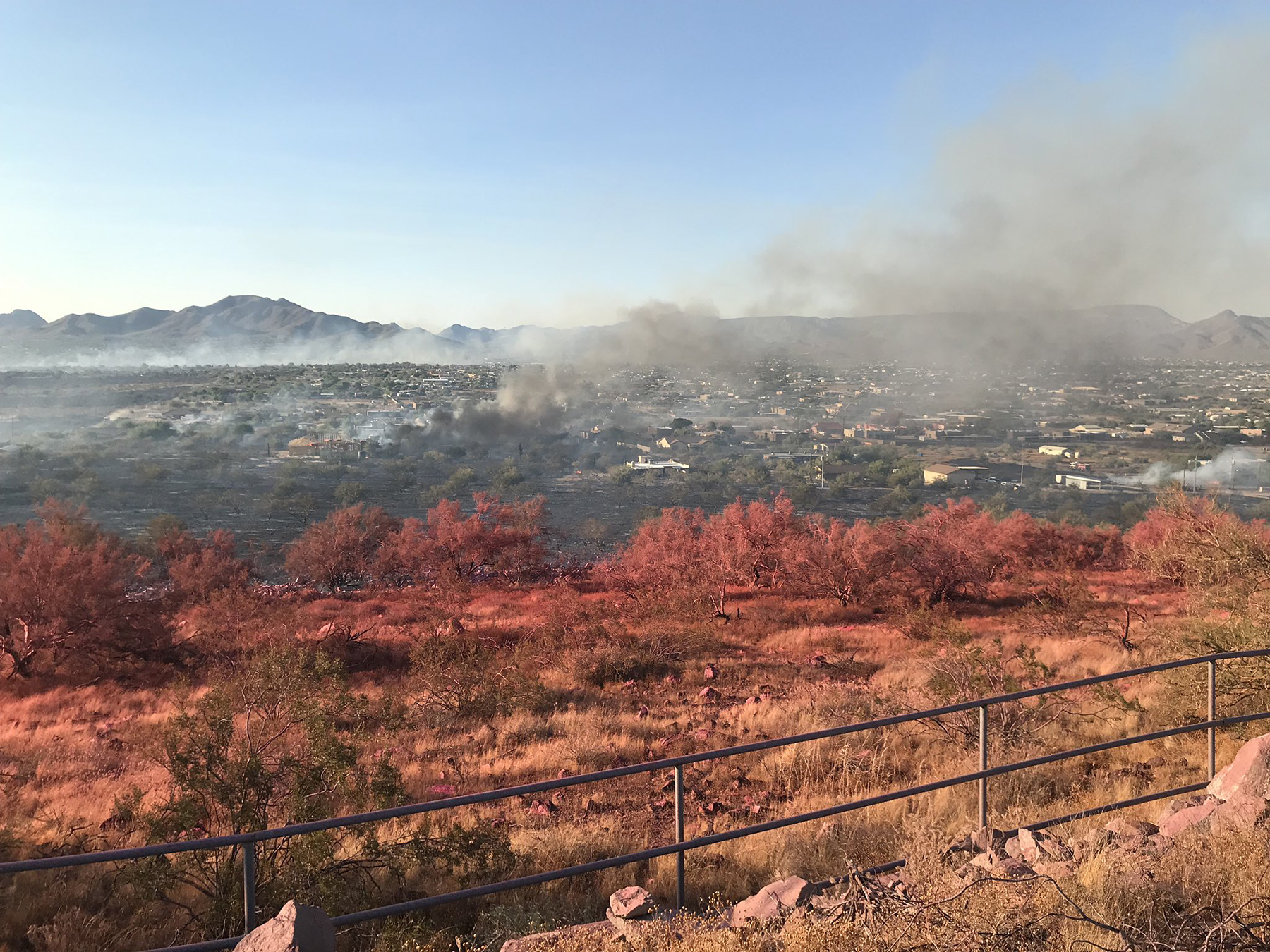 Fast-moving Brush Fire Sweeps Through North Phoenix | Williams-Grand ...