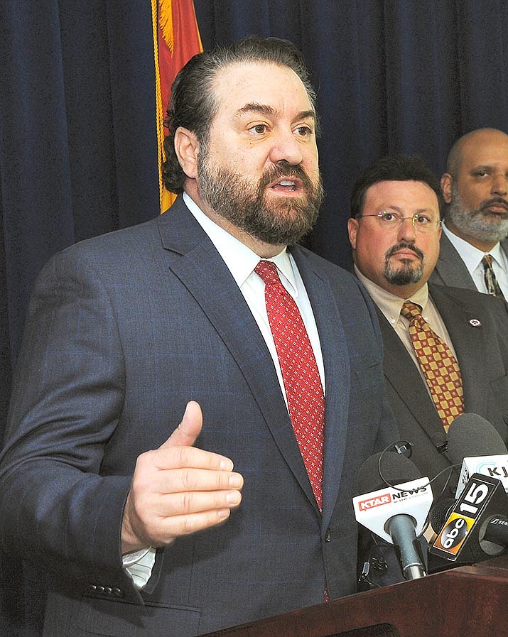 A recent legal filing is more than a philosophical dispute between two Arizona elected officials: Attorney General Mark Brnovich, shown here, and Secretary of State Katie Hobbs. File photo