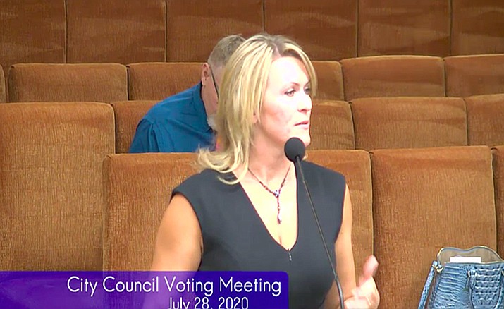 Yavapai County Health Services Director Leslie Horton. (Screenshot from City of Prescott council meeting)