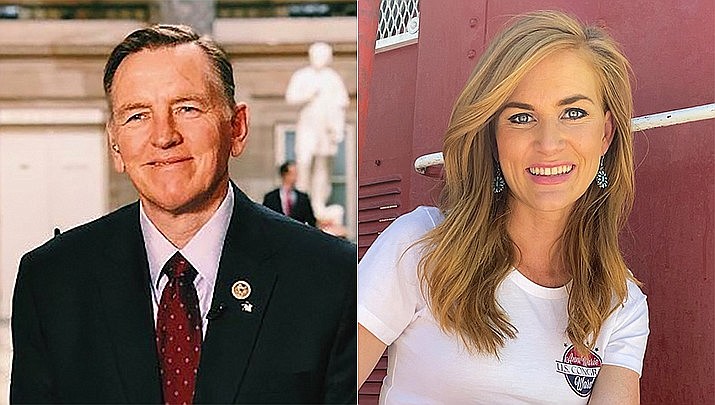 Incumbent U.S. District 4 Rep. Paul Gosar has beaten challenger Anne Marie Ward of Prescott Valley to win the 2020 Primary Election Tuesday night, Aug. 4, 2020. (Courtesy photos)