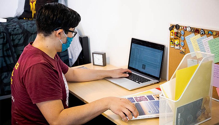 Students are utilizing Zoom, Canvas and other online programs at ASU. (Photo/ASU)