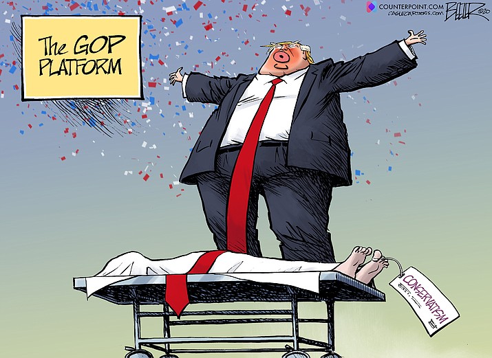 Editorial cartoon (1): August 30, 2020