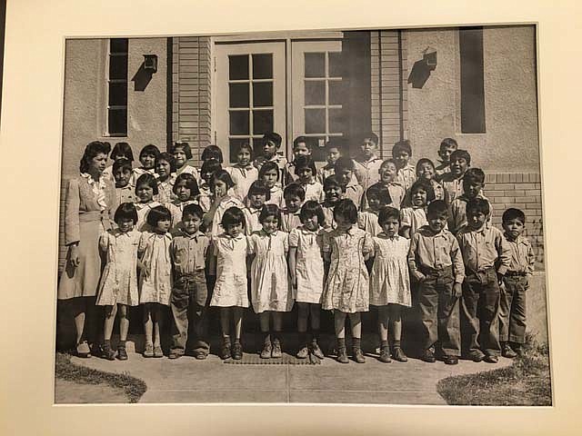 Elementary school students pose for their class picture in 1951 at the Phoenix Indian School. While other parts of the school lived on, the elementary school closed in the 1960s. It is now part of the Phoenix Indian School Visitor Center, which tells the story of the school. (Photo courtesy Heard Museum Billie Jane Baguley Library and Archives)