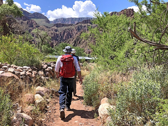Hikers pass through Bright Angel Campground and Phantom Ranch during a trek into the Grand Canyon. (Wendy Howell/WGCN)