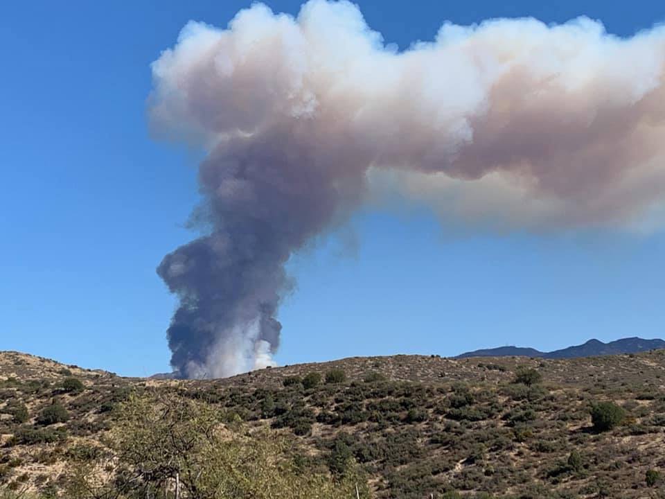 Update Horse Fire burning on Prescott National Forest 15 miles south