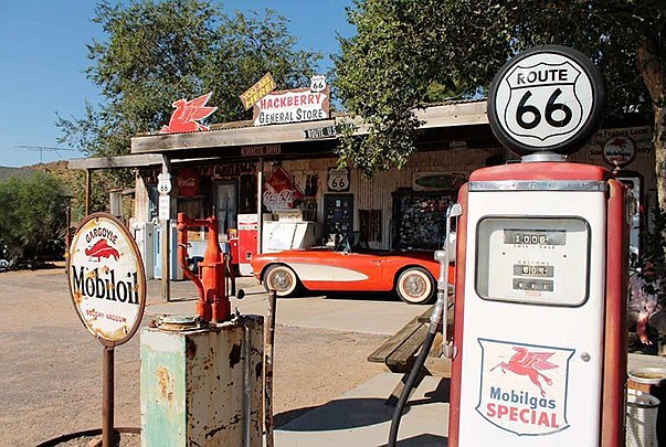 A new Arizona travel guide has Route 66 included as a destination. The Hackberry General Store near Kingman is shown. (Miner file photo)
