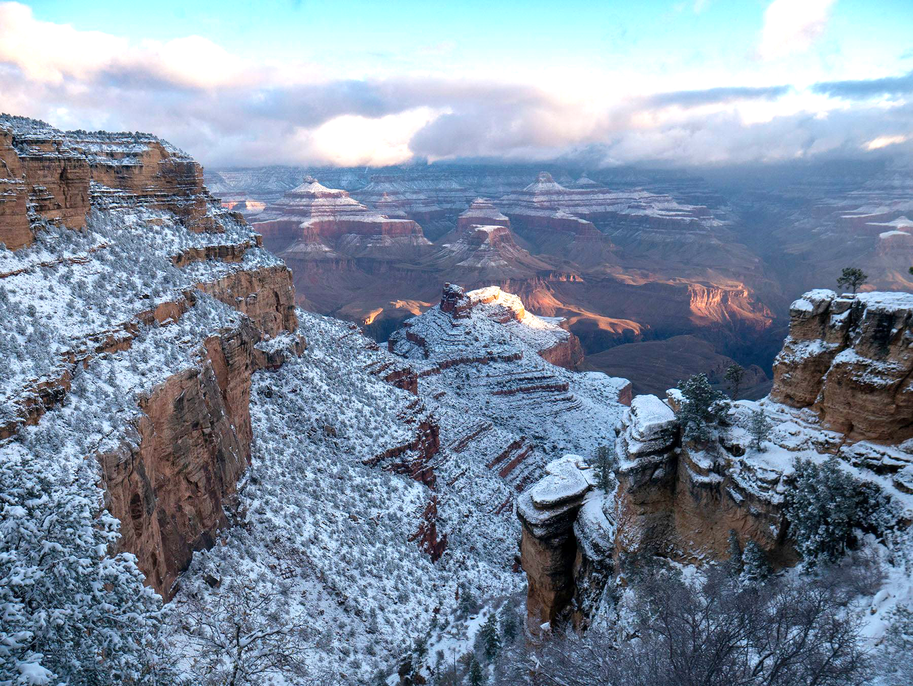 First snowstorm blows into Grand Canyon WilliamsGrand Canyon News