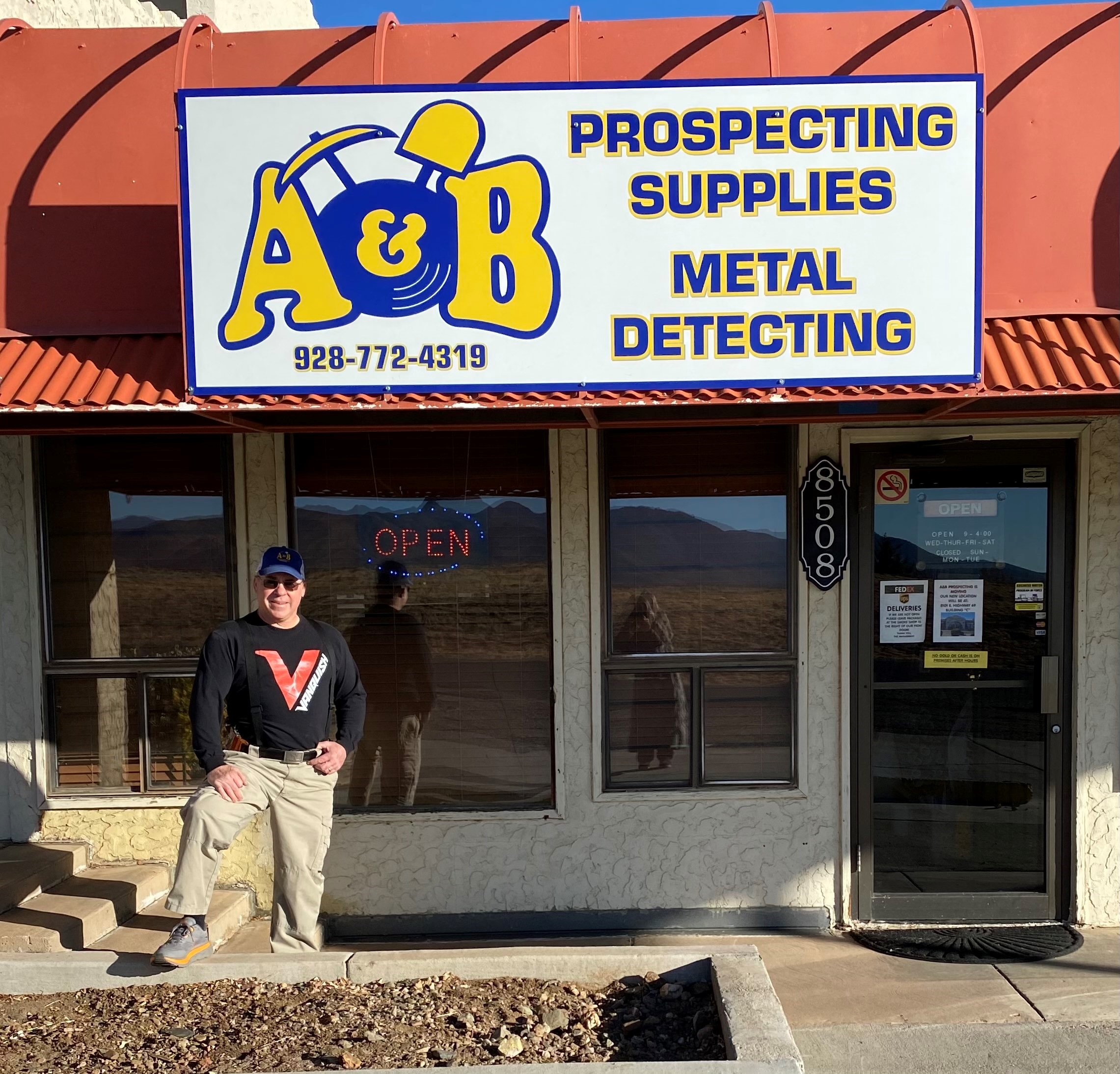 Striking gold Michigan native manages A&B Prospecting Supplies, relocates to bigger Prescott
