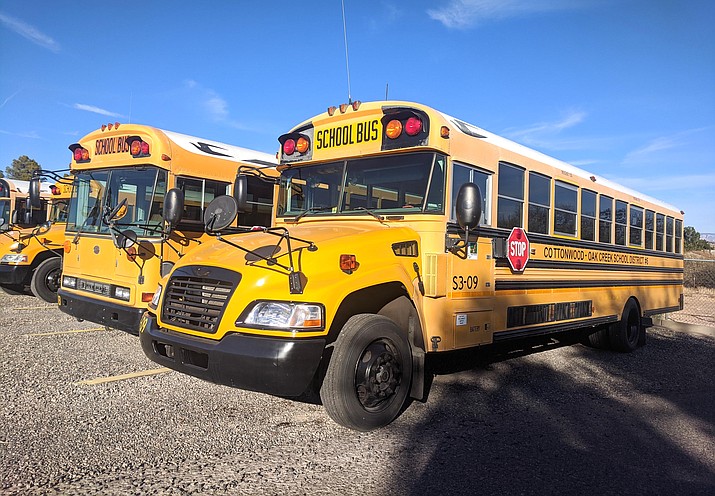 The Cottonwood-Oak Creek School District announced Wednesday afternoon at its website and Facebook page that its transportation department “came together yesterday and today and problem-solved to create new routes to serve our community.” VVN/Dan Engler