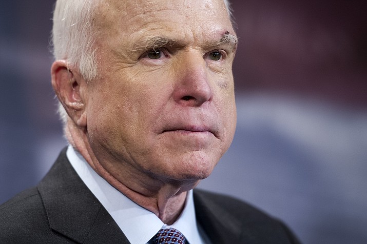 The U.S. Supreme Court on Monday, Dec. 14, upheld the decision by Gov. Doug Ducey to allow his handpicked choices to serve for 27 months in the U.S. Senate after the death of John McCain, shown above. (Cliff Owen/AP File)