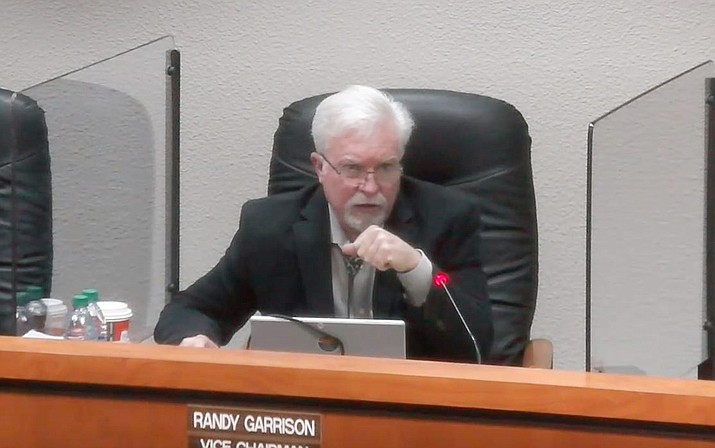 In his final meeting as Yavapai County District 3 Supervisor on Wednesday, Dec. 16, 2020, Randy Garrison implored the board to approve the Verde Connect road project. The board approved two separate items regulating marijuana and approving the total construction cost of the new Prescott justice center. (Screenshot)