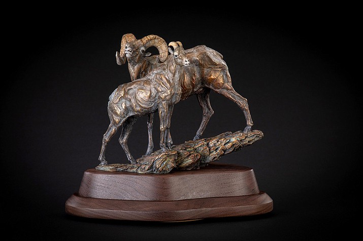 'Looking for Ewe,' bronze by Ken Rowe