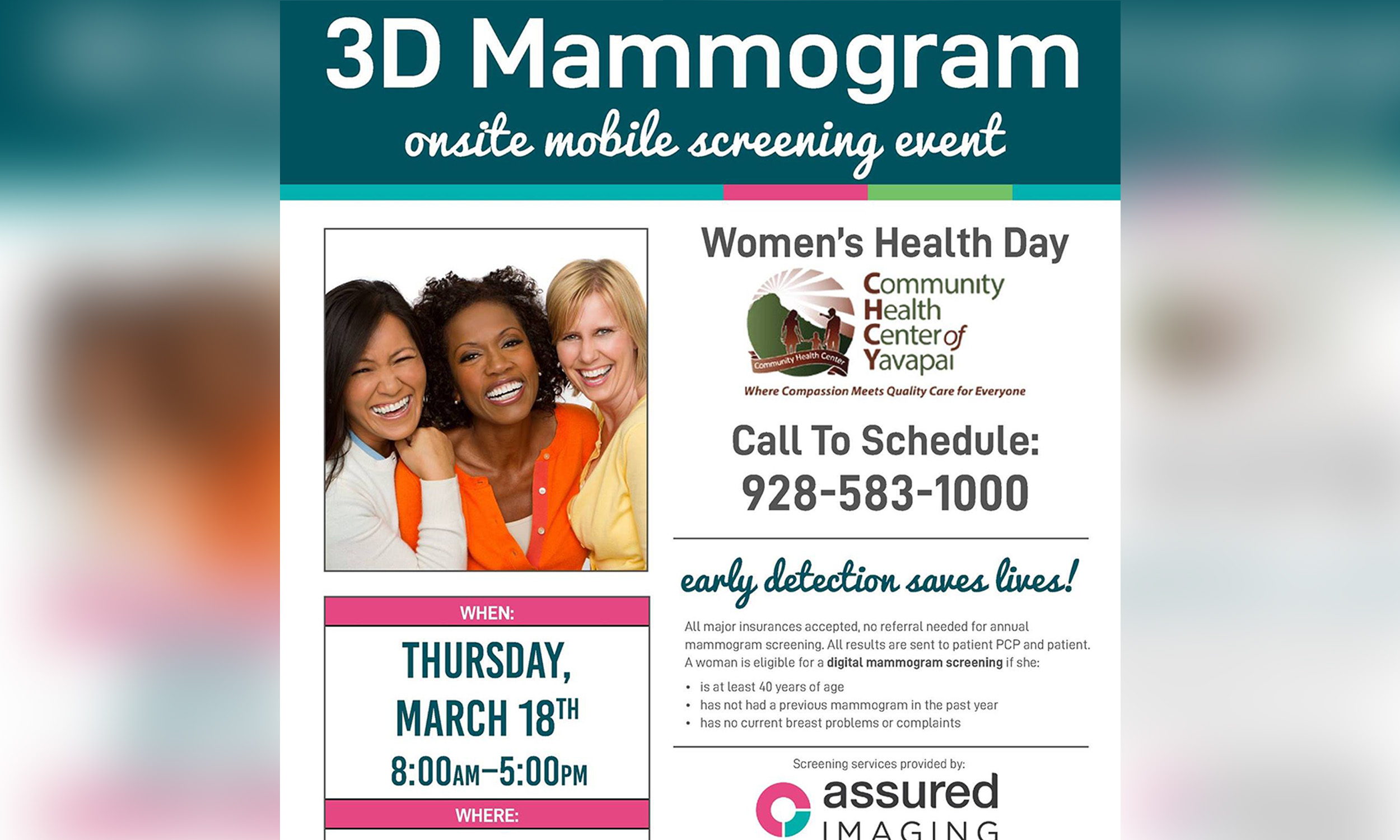 Community Health Center hosts Women’s Health Day on March 18 The