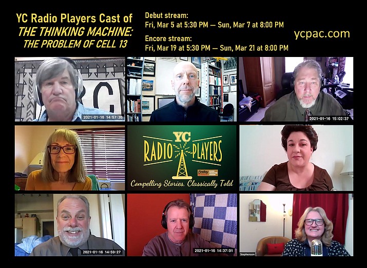 YC Radio Players performance of "The Thinking Machine: The Problem of Cell 13," premieres Friday, March 5, 2020. (Yavapai College/Courtesy)