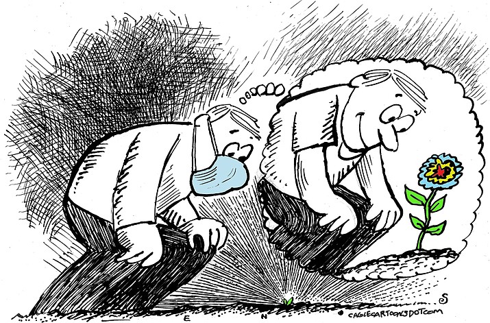 Editorial cartoon (2): March 8, 2021
