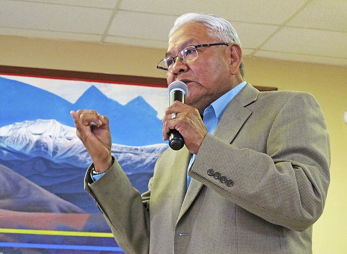 Tommy Lewis, whose career spans decades in tribal communities and northern Arizona resigned from his latest post in Coconino County after officials discovered pornographic material on his work-issued computer, according to records obtained by The Associated Press. (AP Photo/Felicia Fonseca, File)