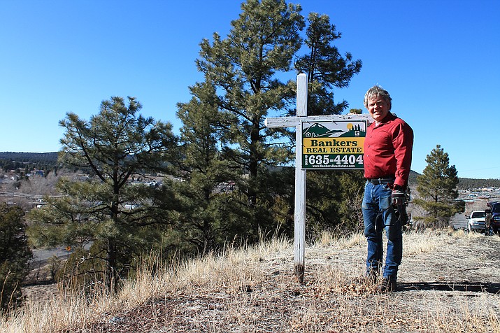 Allan Duncan (right) said inventory is low and demand is high for properties in Williams. (Wendy Howell/WGCN)