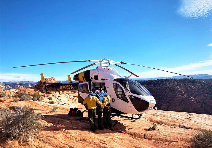 Grand Canyon personnel help with injured hiker at Zion National Park