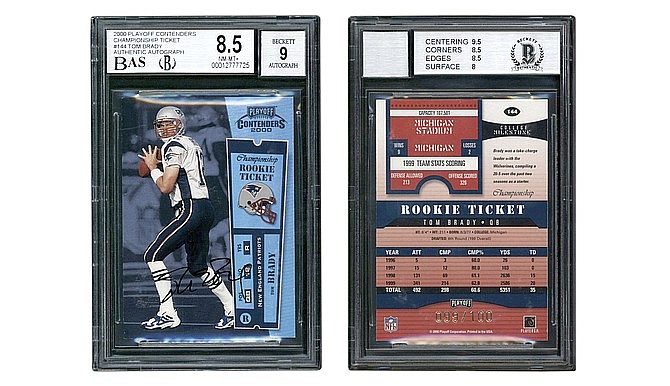 Tom Brady's 2000 Playoff Contenders Championship Ticket Could