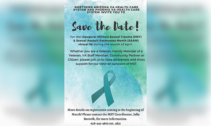 The Prescott VA is sponsoring a virtual 5K run throughout the month of April as part of Military Sexual Trauma and Sexual Assault Awareness Month. (Northern Arizona VA Health Care System and Phoenix VA Health Care/Courtesy)