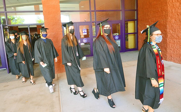 The Yavapai College’s spring 2021 commencement ceremonies were held in the Sedona Performing Arts Center on Saturday. VVN/Vyto Starinskas