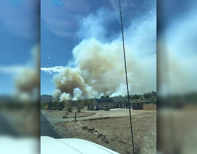 Spur Fire in Bagdad 50 contained; evacuation orders lifted for