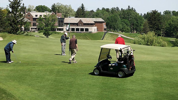 Follow the Rules of Golf, such as where you park your cart. (USGA)