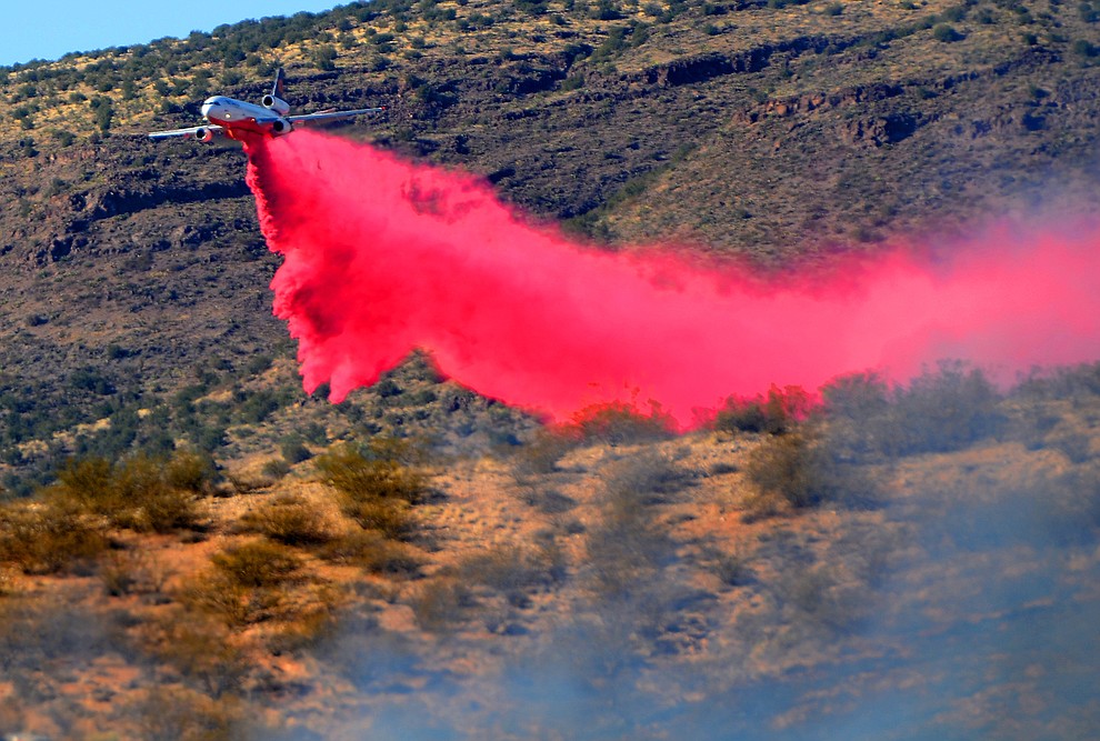 Fire agencies are currently working a large wildfire in the Cornville area. (Vyto Starinskas/Verde Independent)