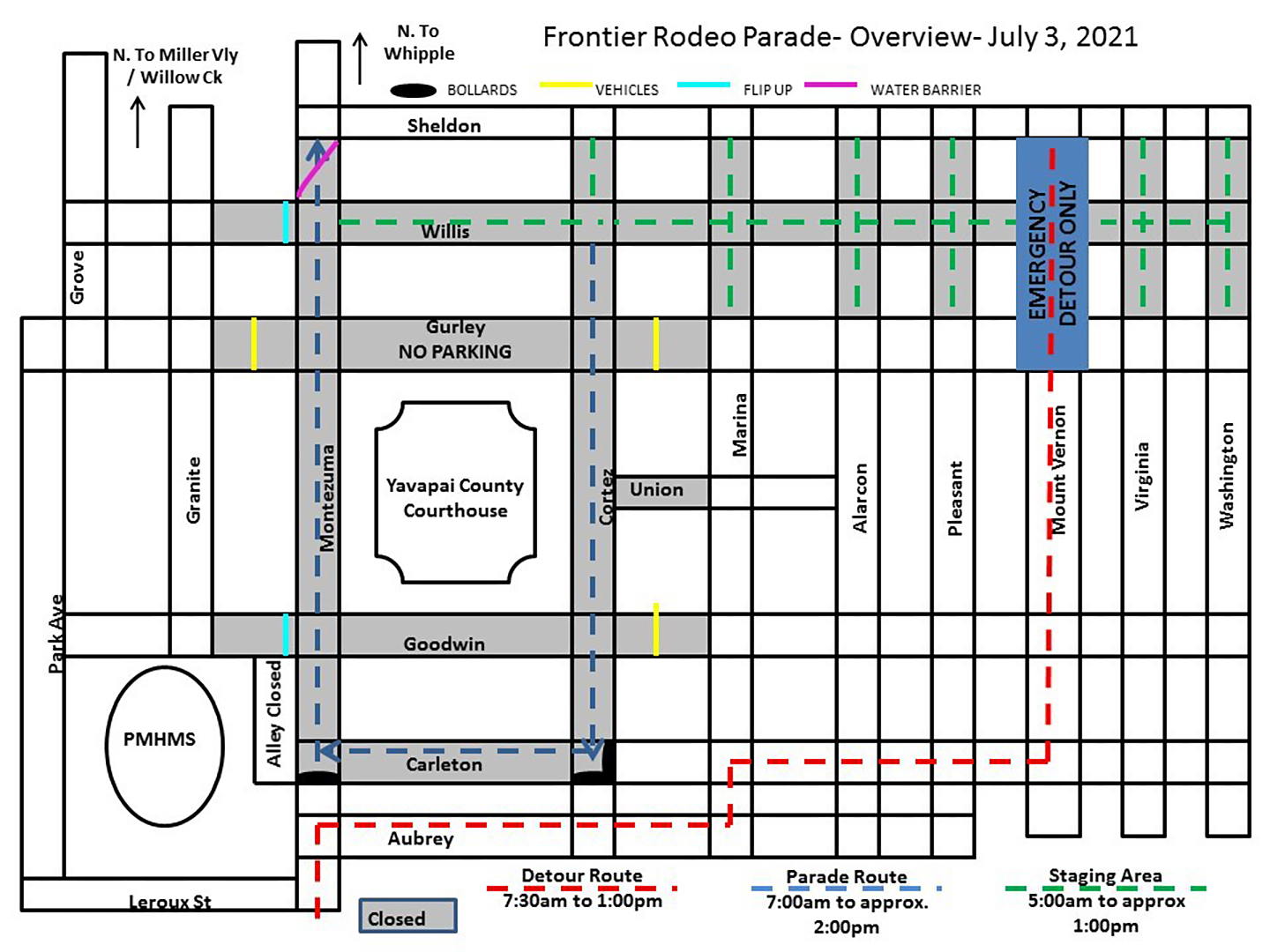 Prescott Christmas Parade 2022 Route Detours, Street Closures Will Be In Place For Frontier Days Parade And  Fourth Of July Fireworks | The Daily Courier | Prescott, Az