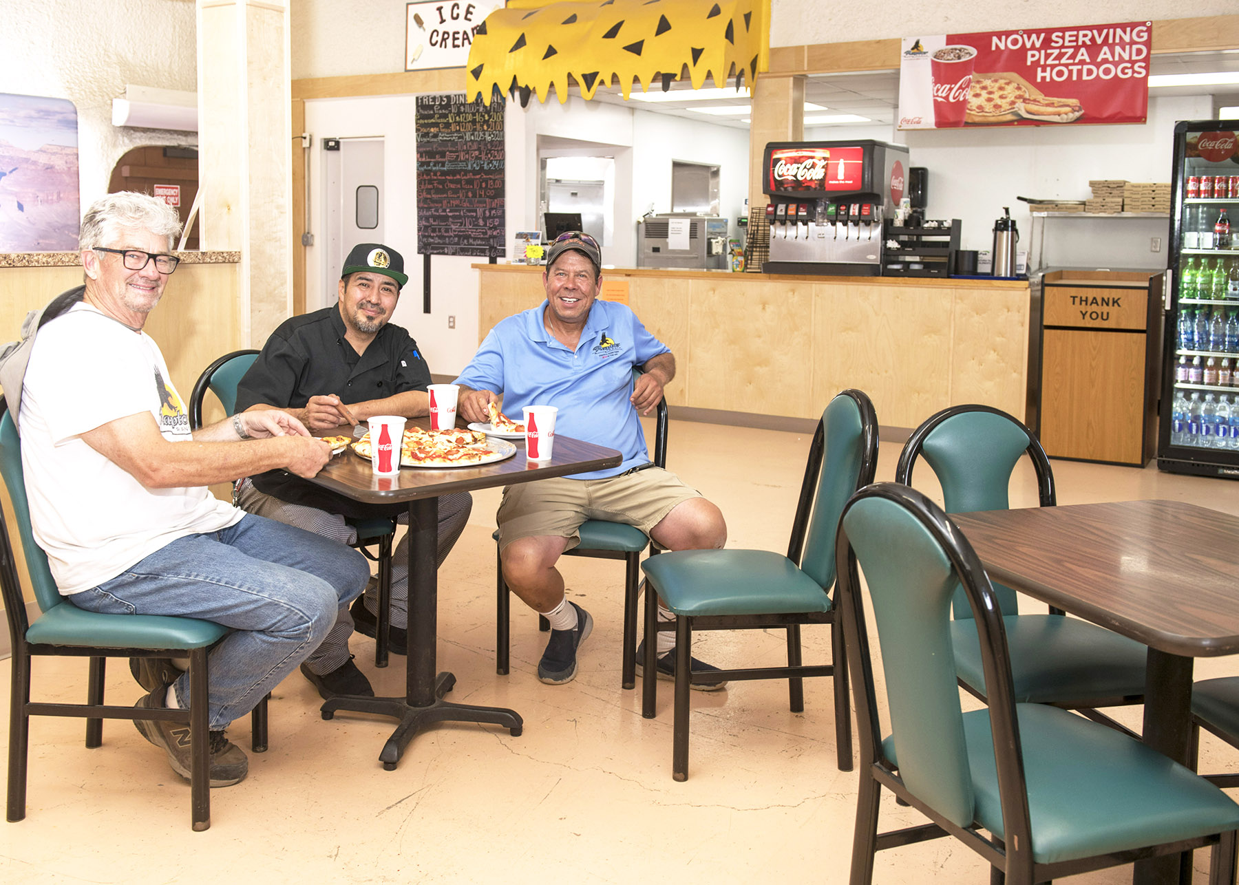 Fred’s Diner at Raptor Ranch offers food options at Grand Canyon