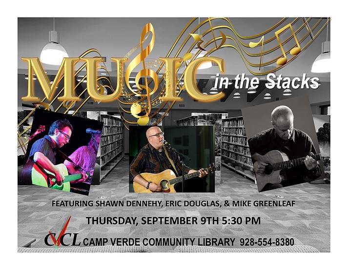 Music in the Stacks returns to the Camp Verde Library, 130 Black Bridge Road, on Thursday, Sept. 9, 2021. (CVCL/Courtesy)
