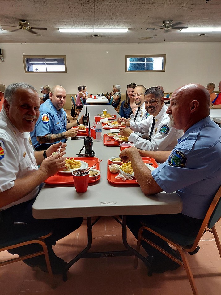 Photo First responders enjoy meal at Jerome Elks Lodge The Verde