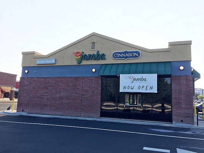 On Sept. 13, 2021, a unique Jamba and Cinnabon joint location opened at the Depot Marketplace inside the former Starbucks, 351 N. Montezuma St. Suite A, in Prescott. (K Squared Group/Courtesy)