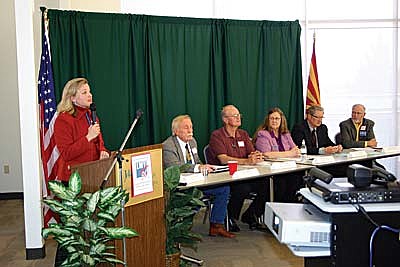 This undated file photo shows an Arizona Town Hall meeting at Yavapai College in Clarkdale. The nonprofit Arizona Town Hall organization is scheduled to host another event Friday, Oct. 8, 2021, in Clarkdale. (Independent file photo)