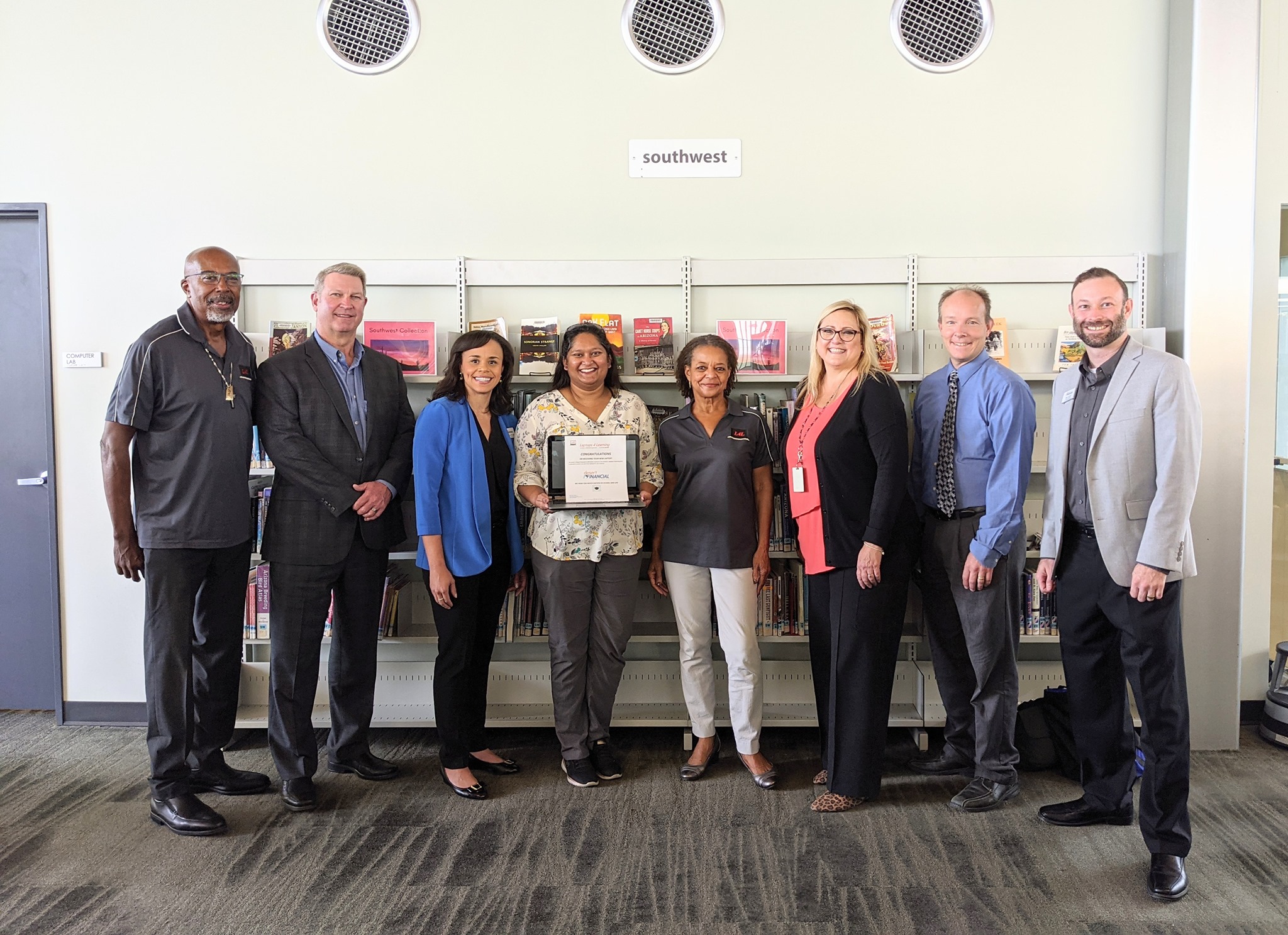 Prescott Valley Briefly Credit Union, Laptops 4 Learning donates 20