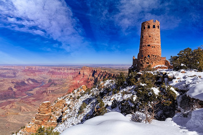 Desert View Watchtower is located on the South Rim of Grand Canyon National Park and is being converted into an Inter-tribal Cultural Heritage Site. (Photo/Adobe Stock)