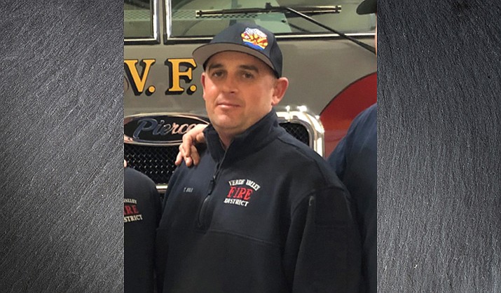 Tyrone Bell, a firefighter with the Verde Valley Fire District, died Monday, Oct. 18, 2021, from COVID-19 complications. He had been a firefighter with VVFD for four years. (VVFD/Courtesy)