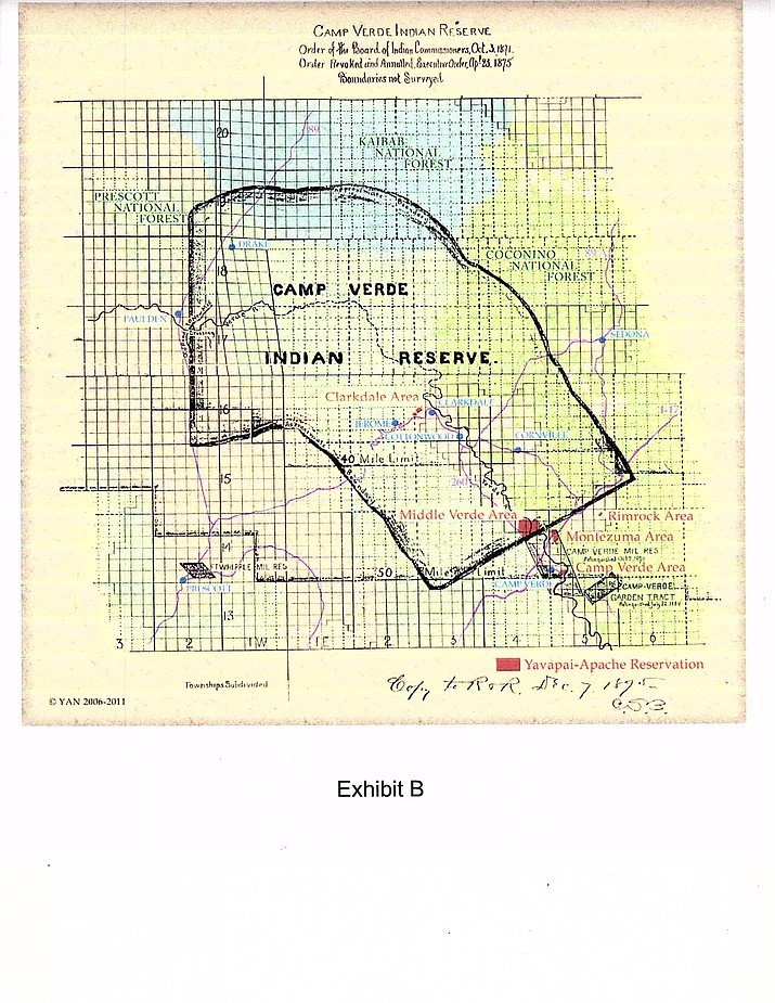 Verde Heritage 18711875 Camp Verde Indian reservation The Verde