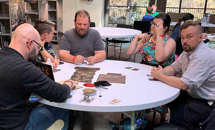 This 2019 file photo shows gamers participating in Verde Valley GameCon I at the Camp Verde Community Library. GameCon II is set for Nov. 13, 2021. (CVCL/Courtesy)