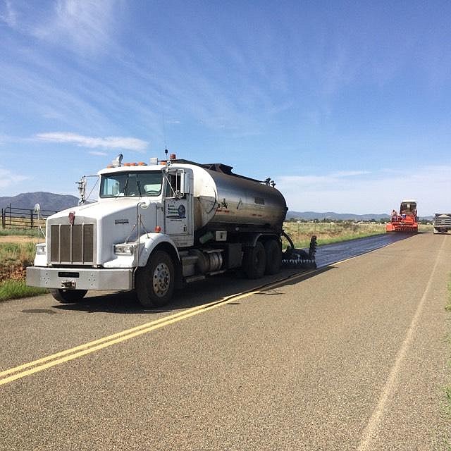 Town of Prescott Valley crews are working on the Glassford Hill Road Rejuvenation Oil Seal Project this week, which includes sealing on Glassford from Florentine Road to Highway 89A. (Tribune file)