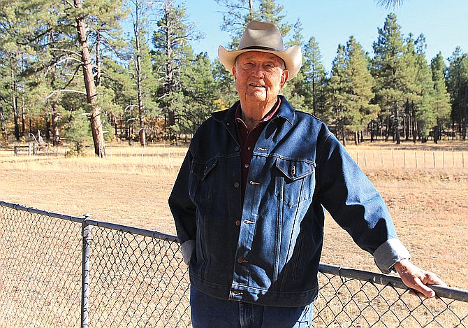 Harry Robertson passed away Oct. 9. The aviation legend lived part-time at Pine Springs Ranch near Williams. (Wendy Howell/WGCN)