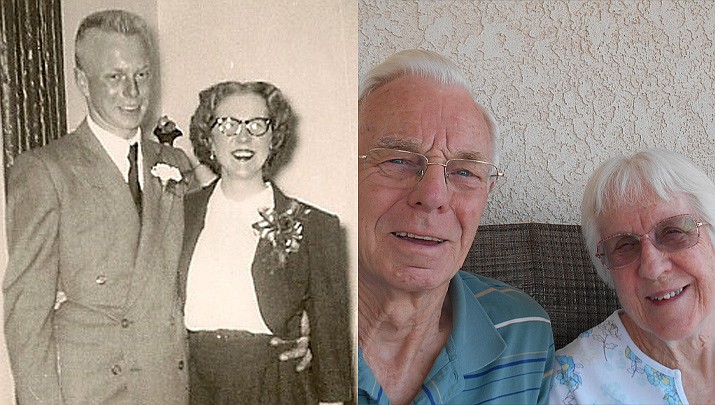 Alvin, left, and Effie Achteroff celebrated their 69th wedding anniversary. (Courtesy photos)