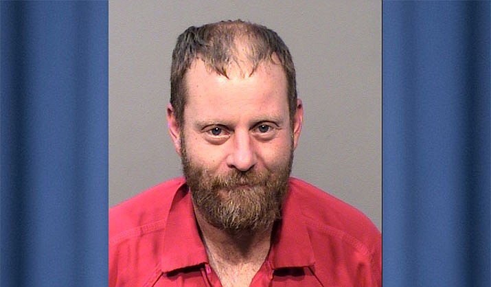 Nathan A. Gibson, 36, of Colorado, was arrested and charged with felony disorderly conduct after he walked toward a bar with an AR15 rifle Tuesday, Nov. 9, 2021, according to YCSO. (YCSO/Courtesy)